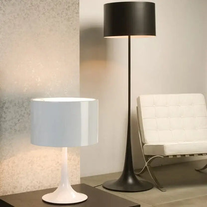 Modern black glossy design mushroom floor lamp for living room