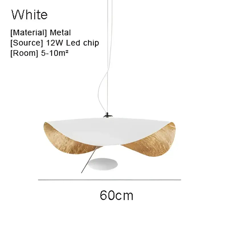 Modern black & gold abstract pendant lamp dining room sculptural design