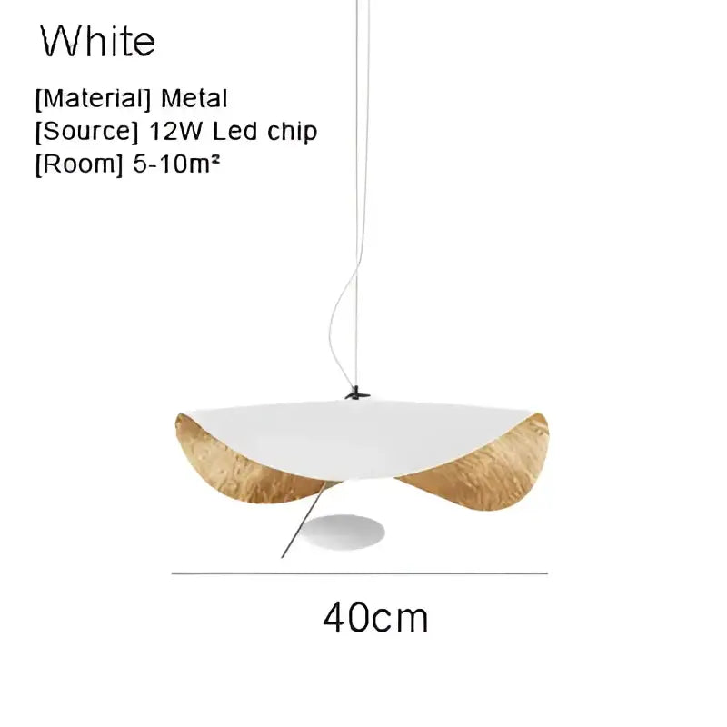 Modern black & gold abstract pendant lamp dining room sculptural design