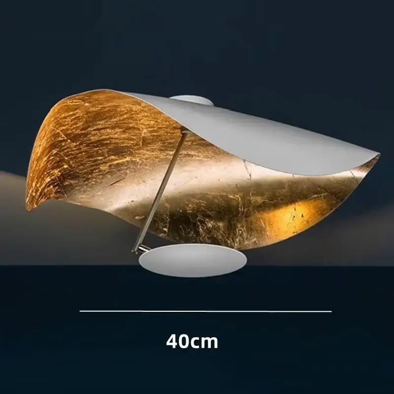 Modern black & gold abstract pendant light dining room sculptural lamp