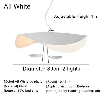 Modern black & gold abstract pendant light dining room sculptural lamp