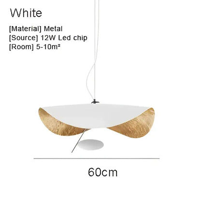 Modern black & gold abstract pendant light dining room sculptural lamp