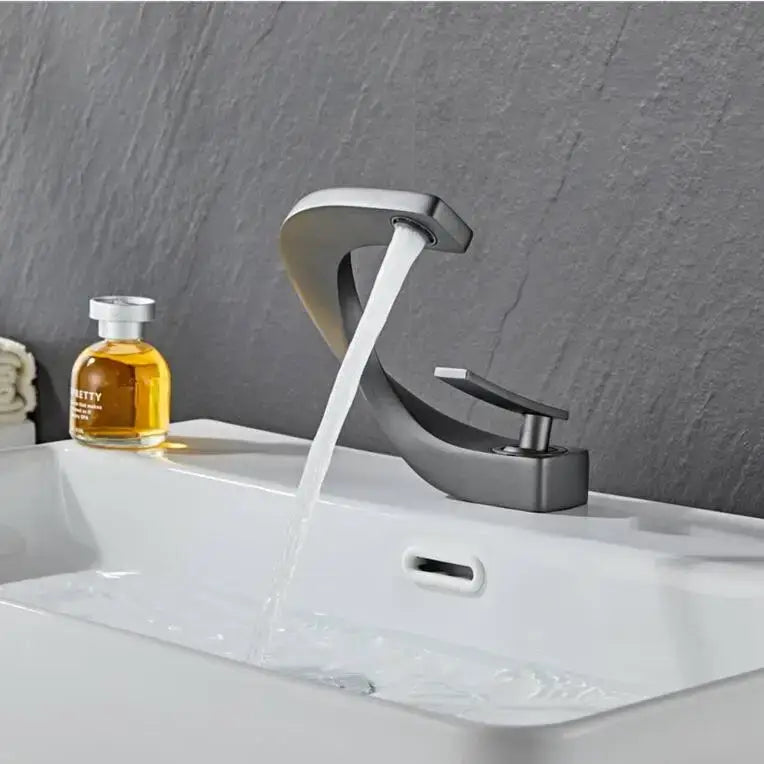Modern black & gold basin faucet bathroom mixer tap