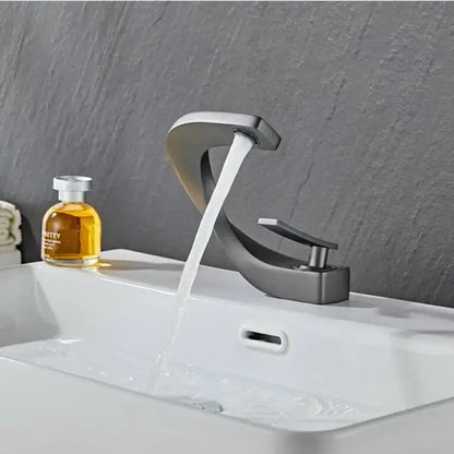 Modern black & gold basin faucet bathroom mixer tap