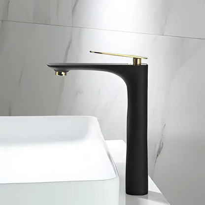 Modern black & gold basin faucet bathroom sink mixer tap