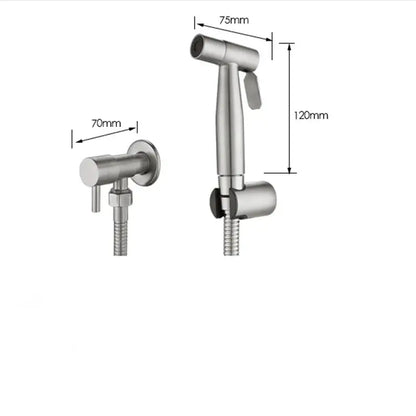 Modern black & gold bidet sprayer set bathroom handheld faucet