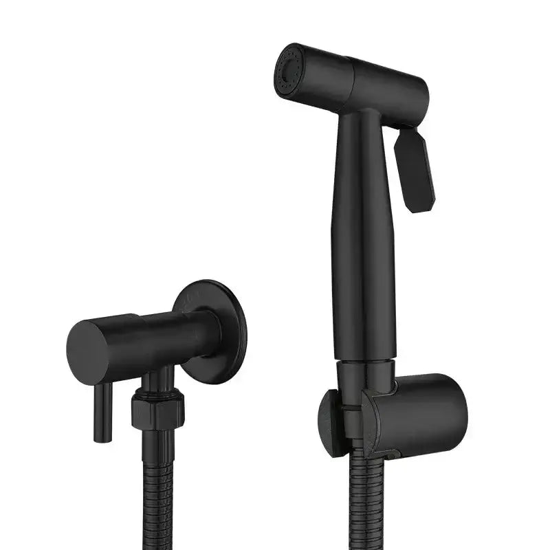 Modern black & gold bidet sprayer set bathroom handheld faucet