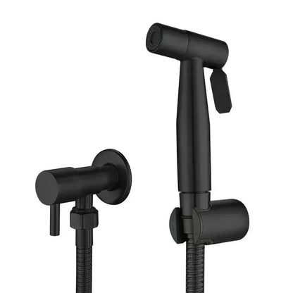 Modern black & gold bidet sprayer set bathroom handheld faucet