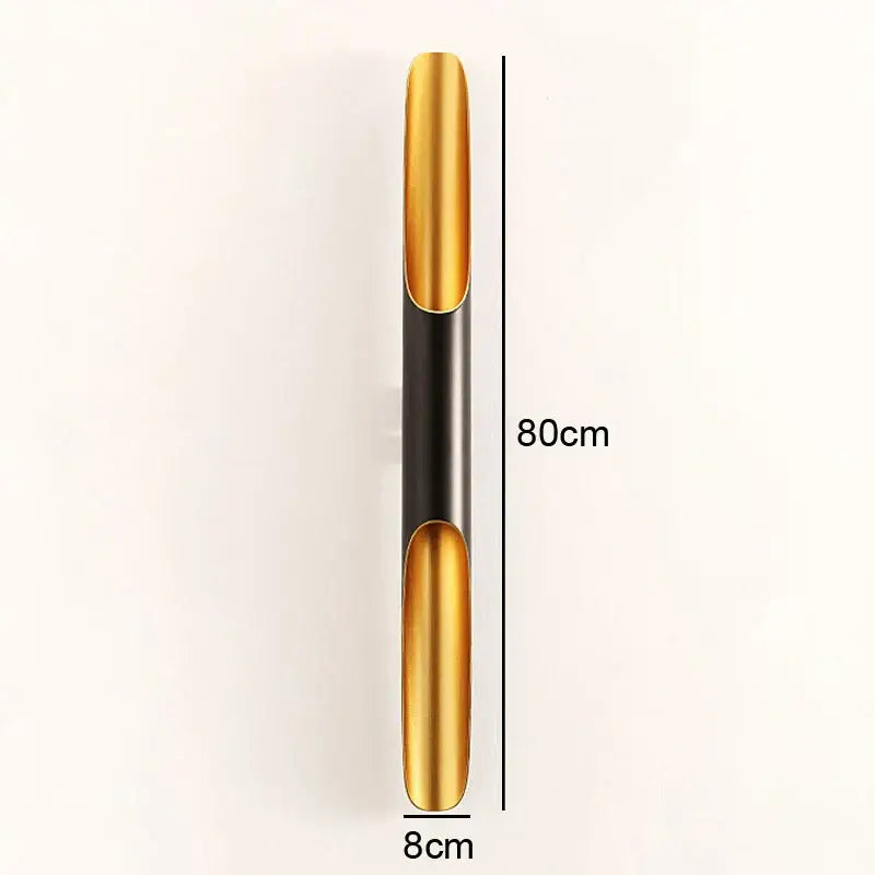 Modern black & gold blade pendant light dining room
