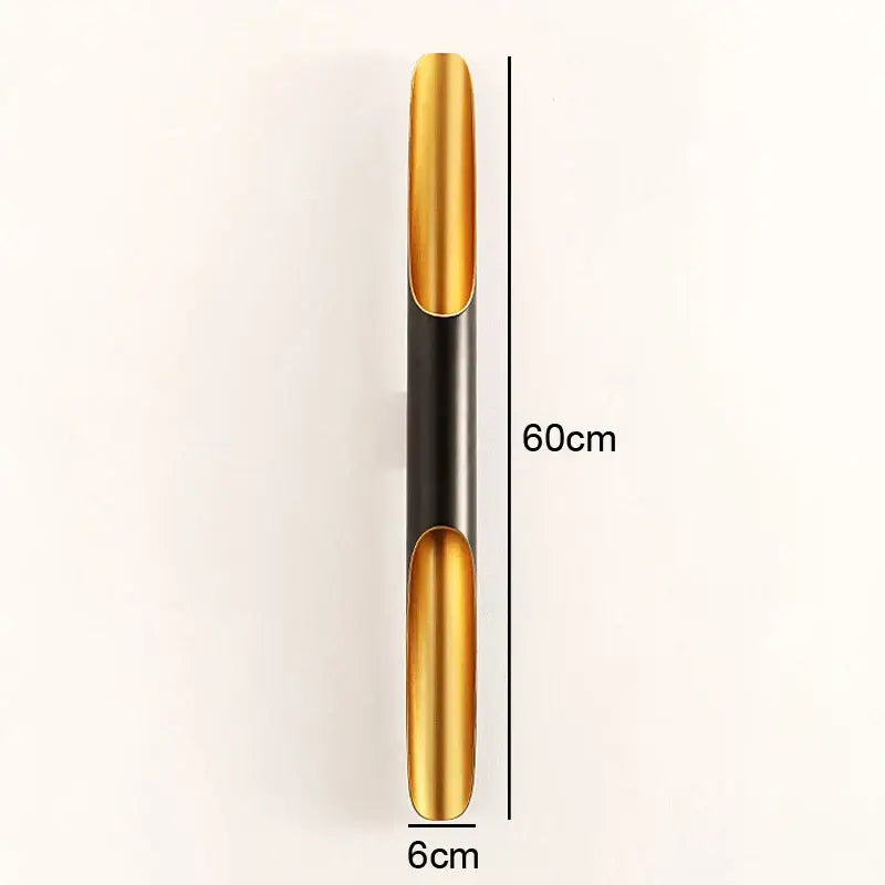 Modern black & gold blade pendant light dining room