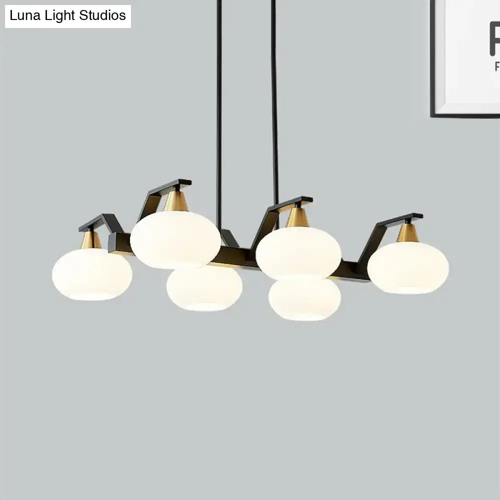 Modern black & gold chandelier dining room 110v-120v pendant light