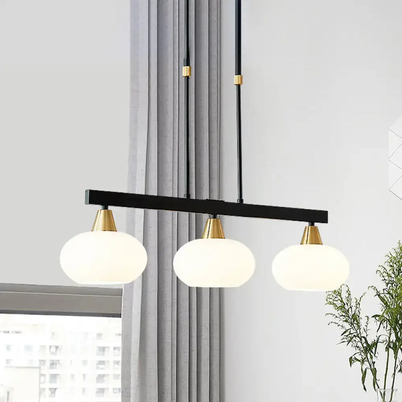 Modern black & gold chandelier dining room 110v-120v pendant light