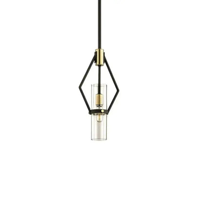 Modern black & gold clear glass e27 pendant lights dining room