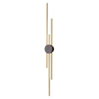 Modern black & gold copper wall light bedroom sconce
