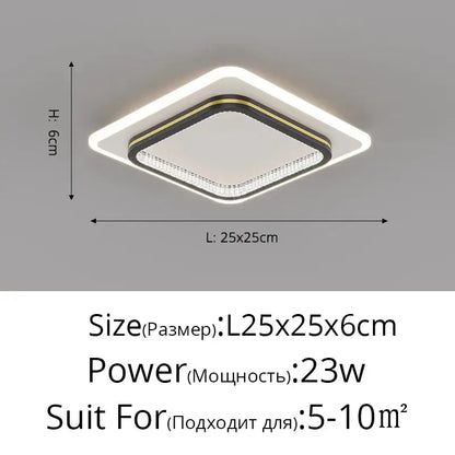 Modern black & gold crystal led ceiling lights for entrance hallways