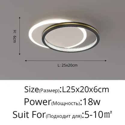 Modern black & gold crystal led ceiling lights for entrance hallways