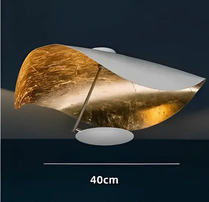 Modern black & gold curved pendant light dining room lamp