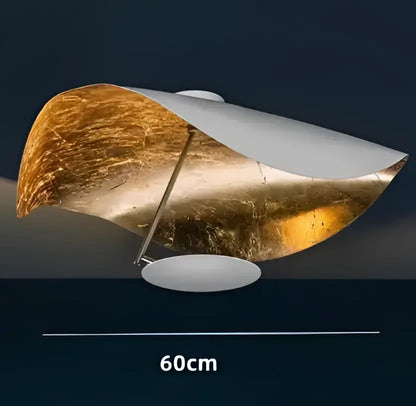 Modern black & gold curved pendant light dining room lamp