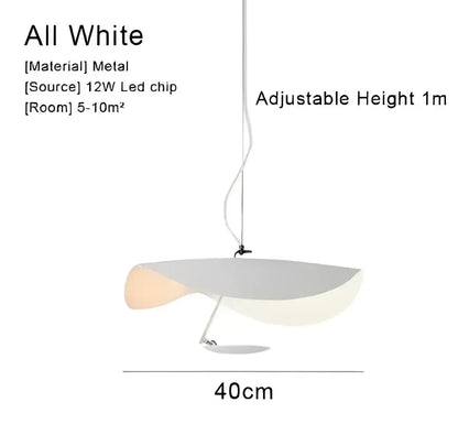 Modern black & gold curved pendant light dining room lamp