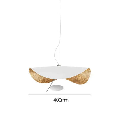 Modern black & gold curved pendant light dining room lamp