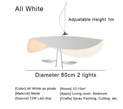 Modern black & gold curved pendant light dining room lamp