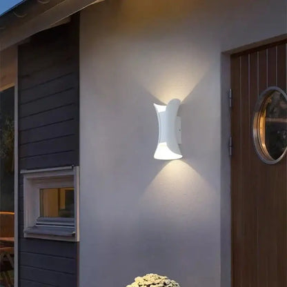 Modern black & gold led waterproof wall lamp living room