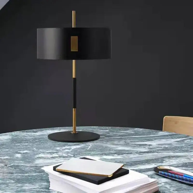 Modern black & gold floor lamp living room metal e27 light