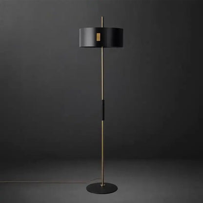Modern black & gold floor lamp living room metal e27 light