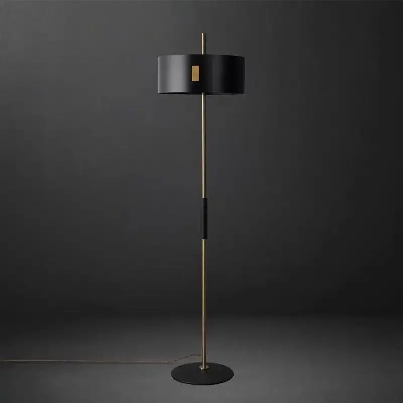 Modern black & gold floor lamp living room metal e27 light