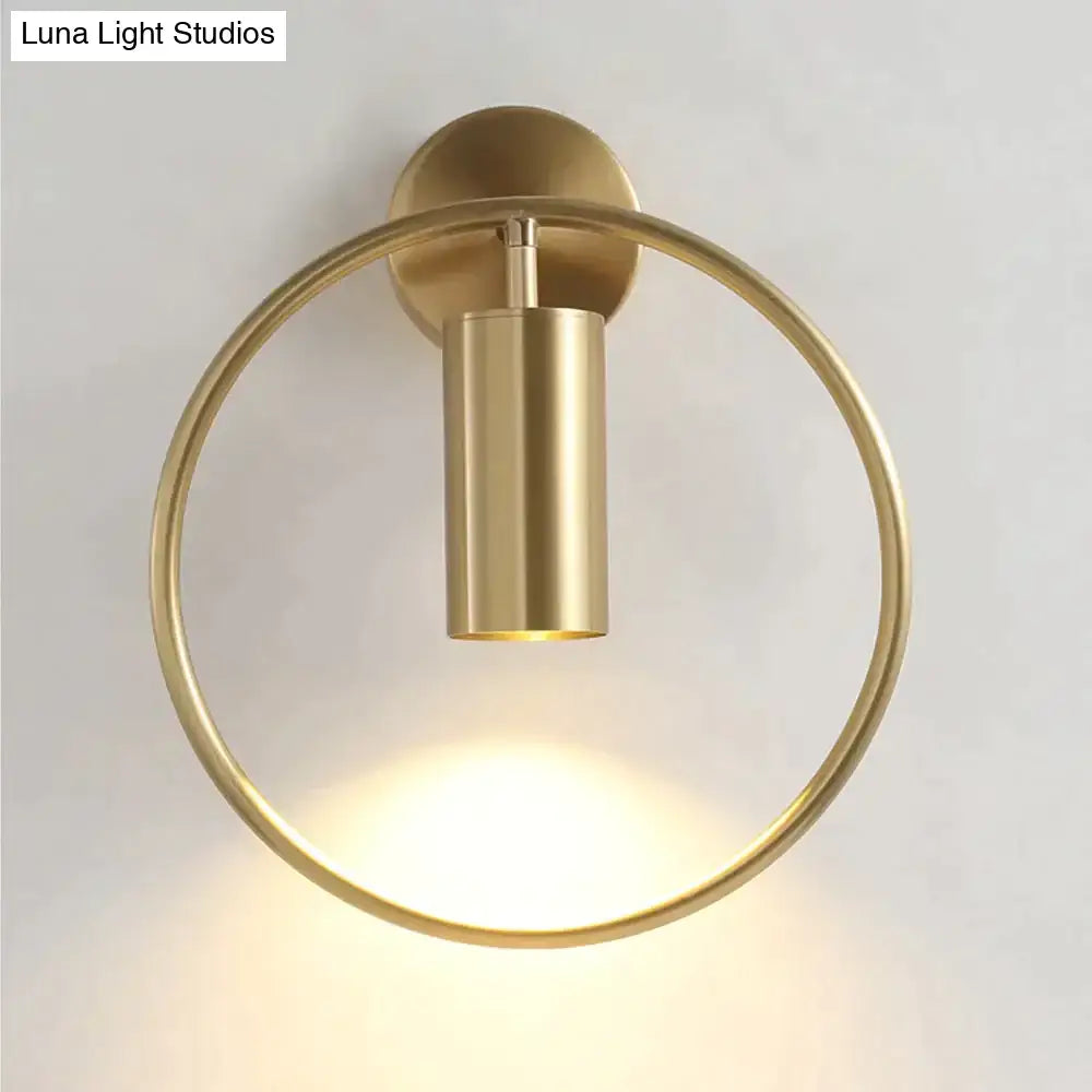 Modern black & gold irwin wall lamp bedroom sconce
