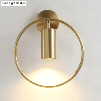 Modern black & gold irwin wall lamp bedroom sconce