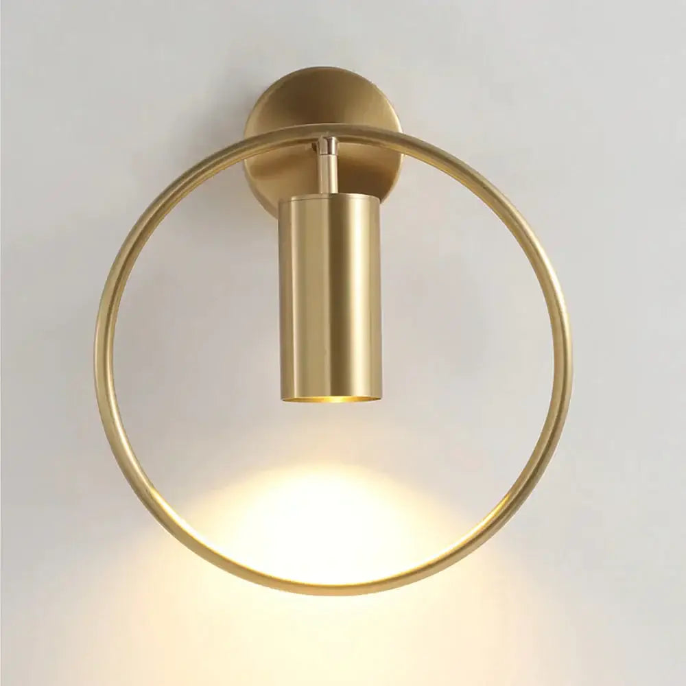Modern black & gold irwin wall lamp bedroom sconce
