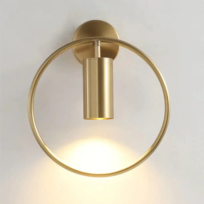 Modern black & gold irwin wall lamp bedroom sconce