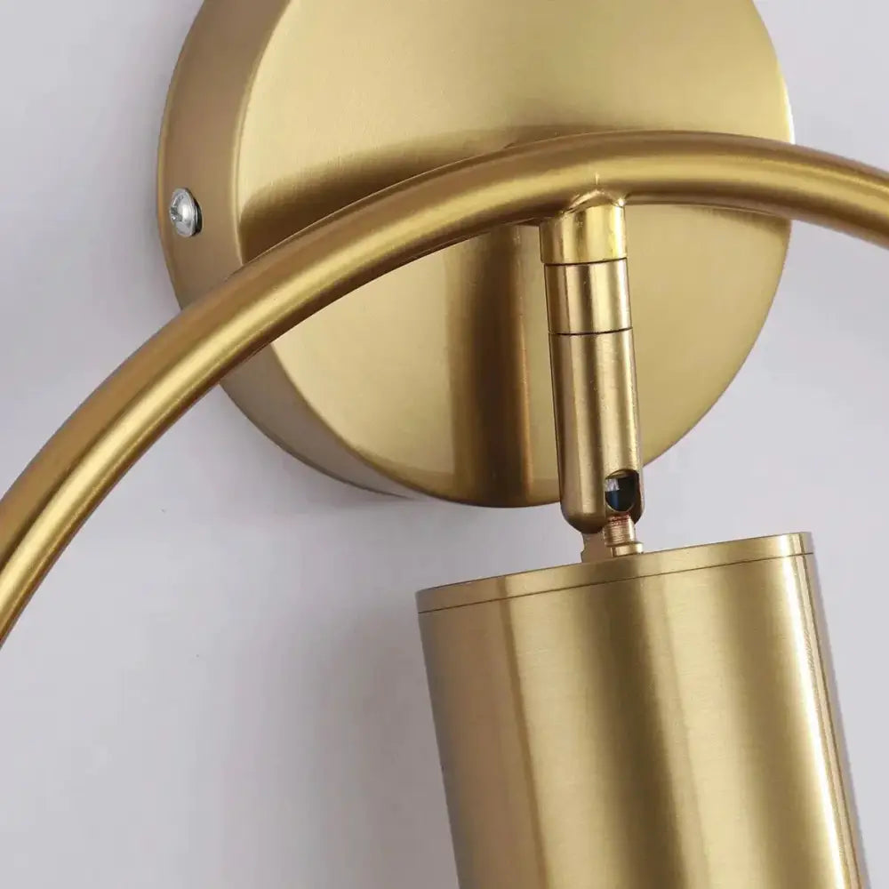 Modern black & gold irwin wall lamp bedroom sconce