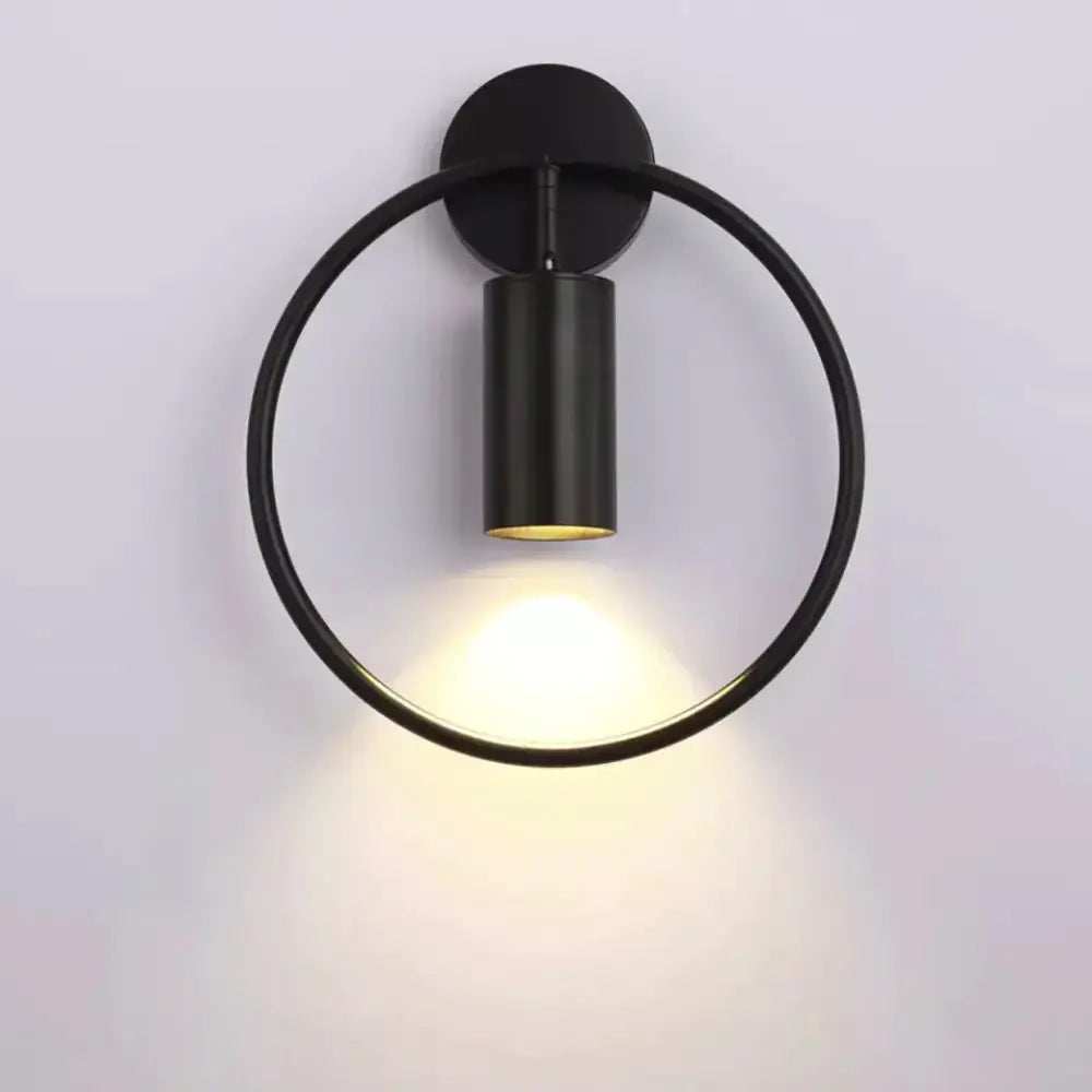 Modern black & gold irwin wall lamp bedroom sconce