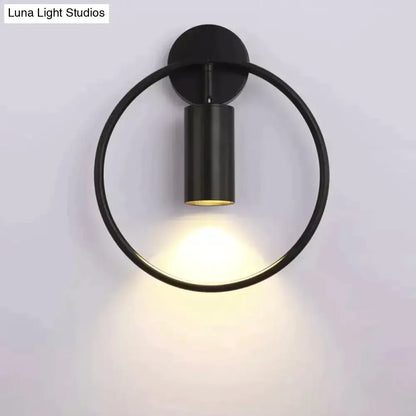 Modern black & gold irwin wall lamp bedroom sconce