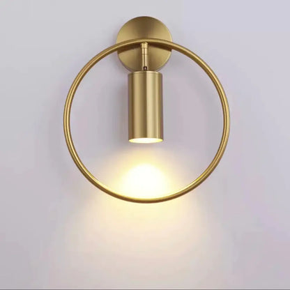 Modern black & gold irwin wall lamp bedroom sconce