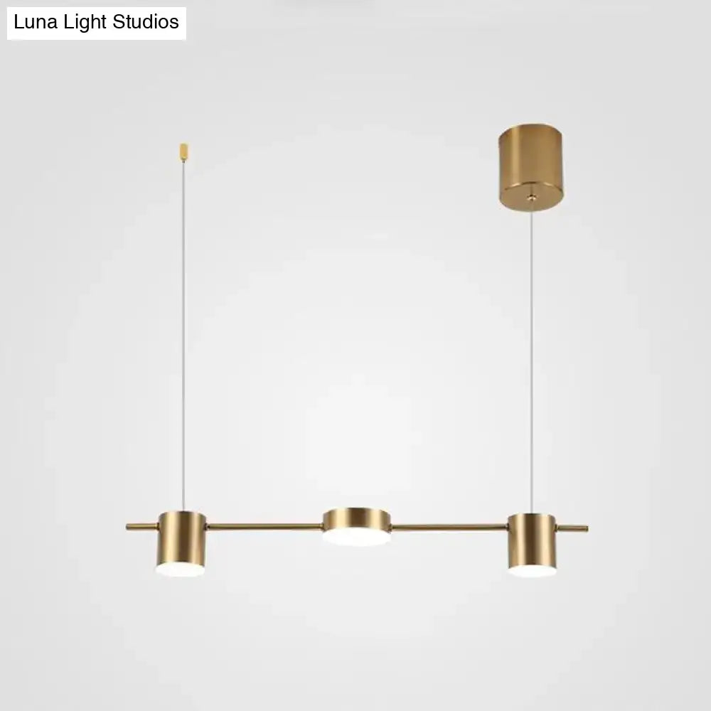 Modern black & gold island light fixture kitchen ceiling light
