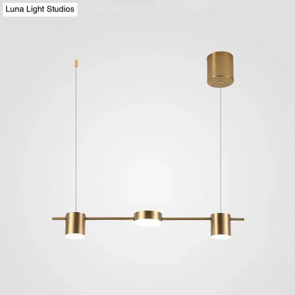 Modern black & gold island light fixture kitchen ceiling light