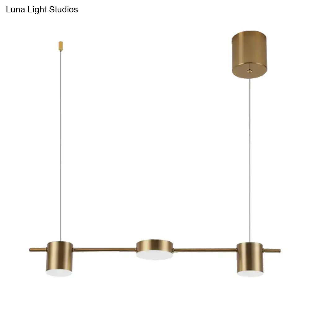 Modern black & gold island light fixture kitchen ceiling light