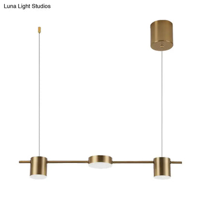 Modern black & gold island light fixture kitchen ceiling light
