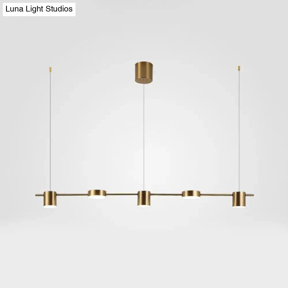 Modern black & gold island light fixture kitchen ceiling light