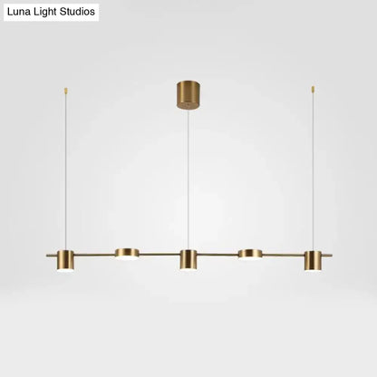 Modern black & gold island light fixture kitchen ceiling light