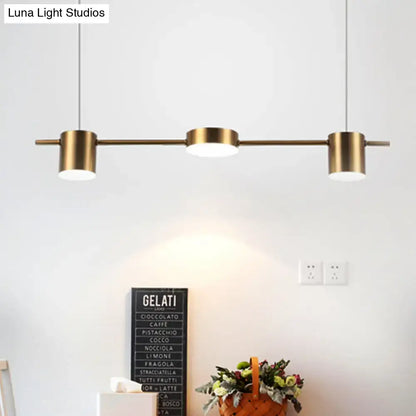 Modern black & gold island light fixture kitchen ceiling light