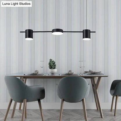 Modern black & gold island light fixture kitchen ceiling light