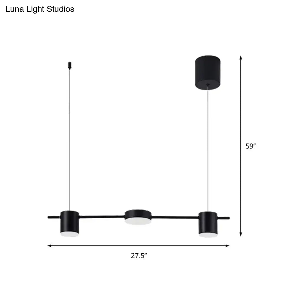 Modern black & gold island light fixture kitchen ceiling light