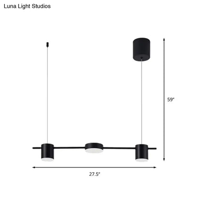 Modern black & gold island light fixture kitchen ceiling light