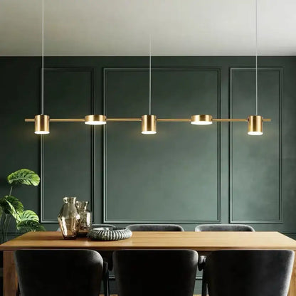 Modern black & gold island light fixture kitchen ceiling light