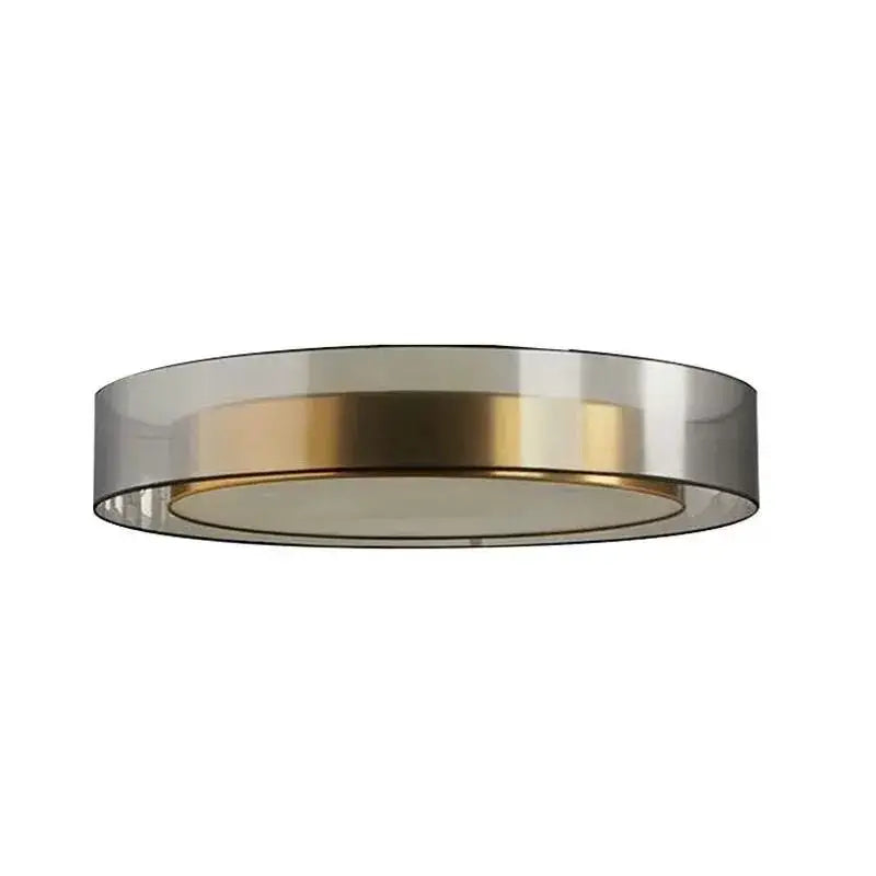 Modern black & gold led ceiling light for living room