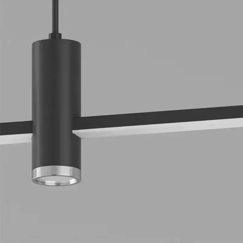Modern black & gold led chandelier dining room pendant light